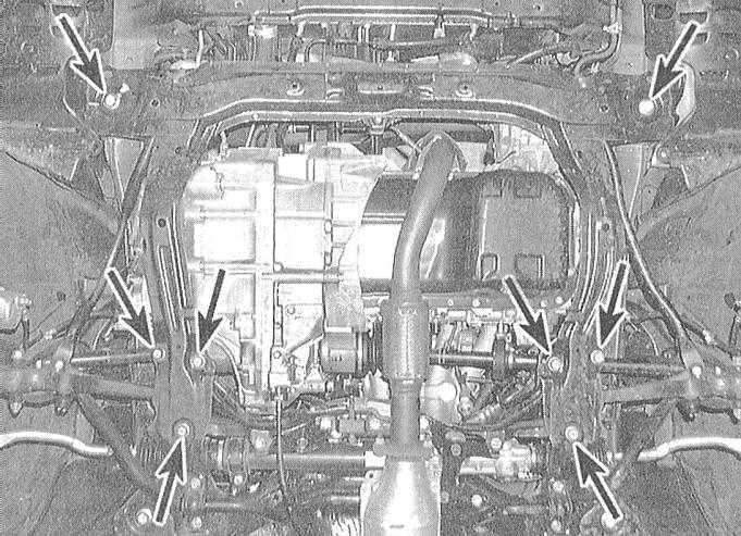  Снятие и установка 4-ступенчатой и автоматической трансмиссии (АТ) Honda Accord
