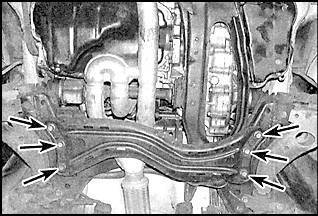 Снятие и установка АКПП Mazda 626