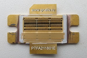 Внутренняя структура мощного MOSFET транзистора PTFA211801E