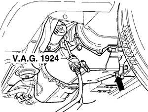 1.3.15.5 Проверка/ замена уровня масла в автоматической коробке передач Volkswagen Golf IV