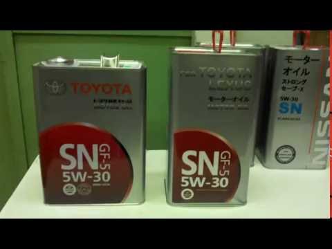 Toyota 5w30 SN не подделка, но и не Toyota