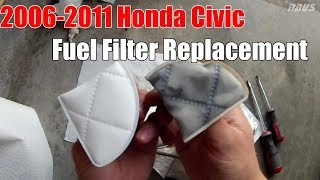 8thgen Honda Civic Fuel Filter Strainer Replacement DIY