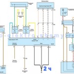 Cхема системы управления АКПП Hyundai Santa-Fe 2,4л