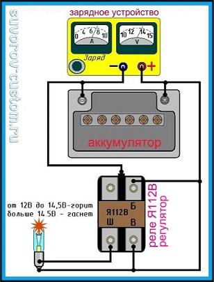 Как проверить реле регулятор - электро-схема проверки